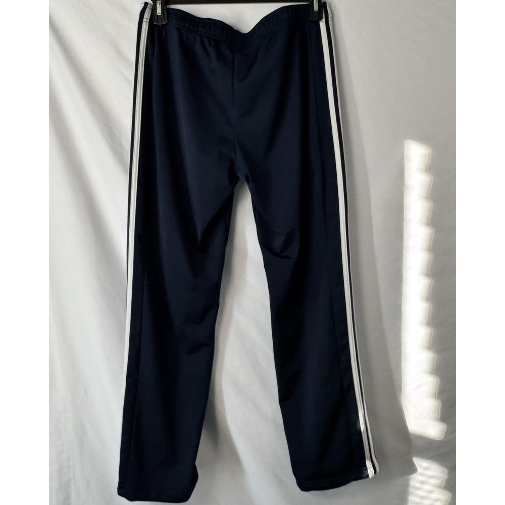 Adidas Sweatpants Men‎ L Navy Blue Jogger Track Stripes Stretch Pockets Athletic - Picture 6 of 9